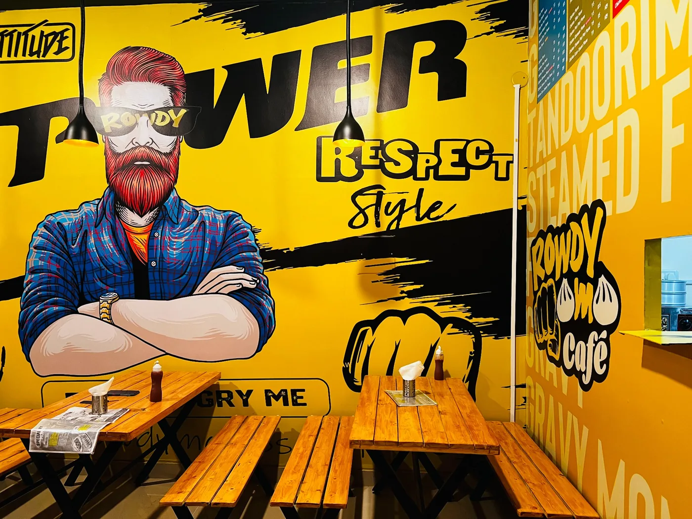Rowdy Cafe seating