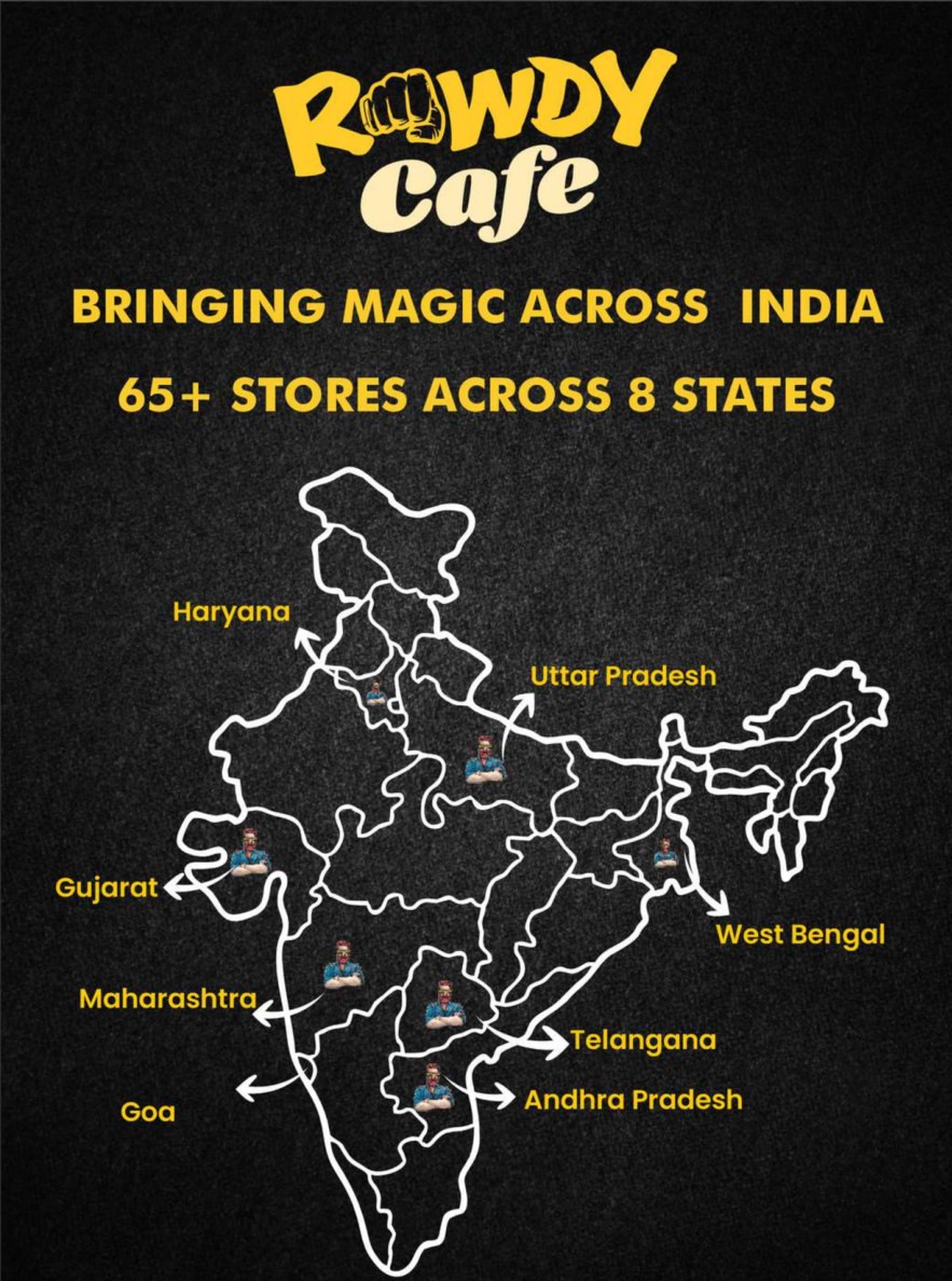 Rowdy Cafe India store map